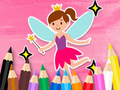 Gêm Llyfr Lliwio: Little Pretty Fairy  ar-lein