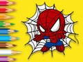 Gêm Llyfr Lliwio: Baby Spiderman  ar-lein
