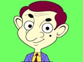 Gêm Llyfr Lliwio Mr Bean  ar-lein