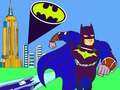 Gêm Lliwio Cartwn Batman  ar-lein
