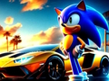 Gêm Sonic Run ar gyfer Lamborghini  ar-lein