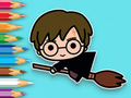 Gêm Llyfr Lliwio: Flying Potter  ar-lein