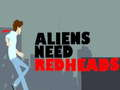 Gêm Aliens Angen Redheads  ar-lein
