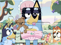Gêm Pos Jig-so: Amser Chwarae Bluey  ar-lein