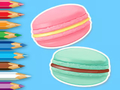 Gêm Llyfr Lliwio: Macaron  ar-lein
