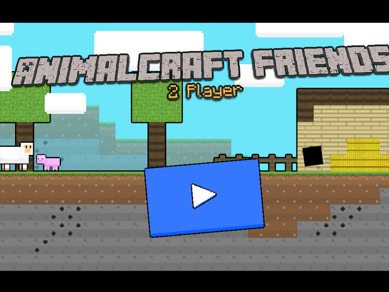 Gêm AnimalCraft Friends 2 chwaraewr  ar-lein