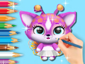 Gêm Llyfr Lliwio: Cute Fluvsies  ar-lein