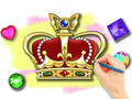 Gêm Llyfr Lliwio: Royal Crown  ar-lein