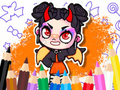 Gêm Llyfr Lliwio: Avatar World Cute Diafol  ar-lein