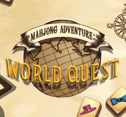 Gêm Antur Mahjong: Quest y Byd  ar-lein