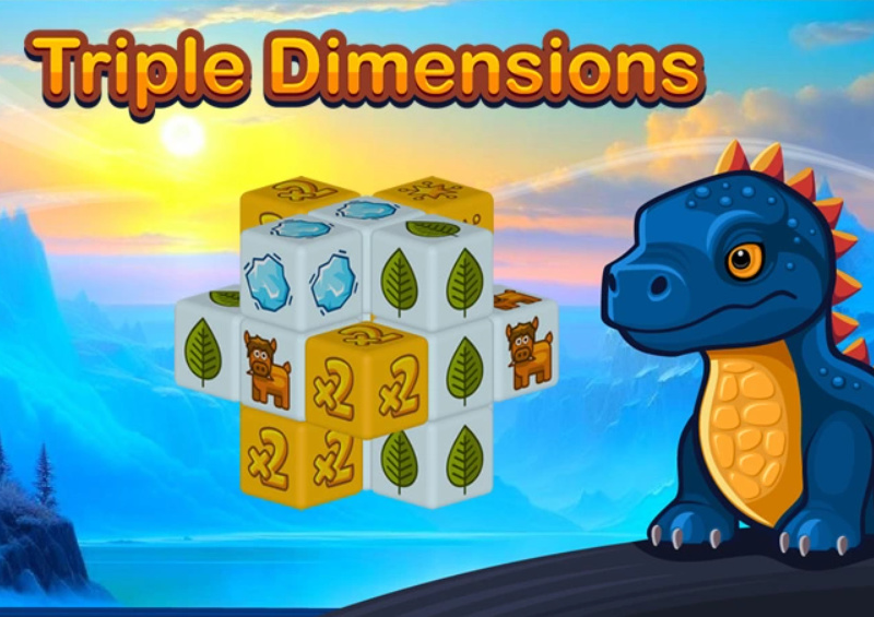 Gêm Dimensiynau Triphlyg Oes yr Iâ  ar-lein
