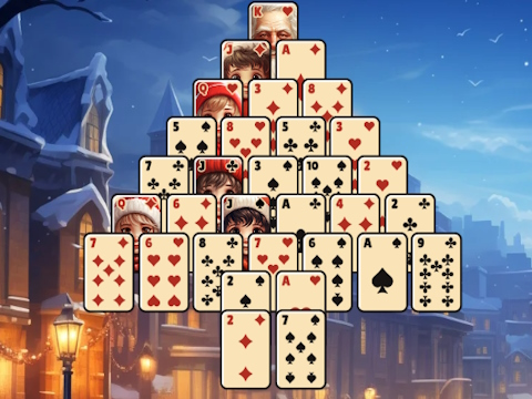 Gêm Solitaire Coeden Nadolig  ar-lein