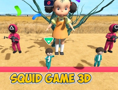 Gêm Gêm Sgwid 3D  ar-lein