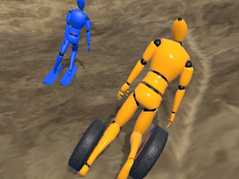 Gêm Rasio Ragdoll: Extreme Downhill  ar-lein
