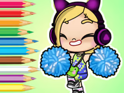 Gêm Llyfr Lliwio: Hwyliwr Byd Avatar  ar-lein
