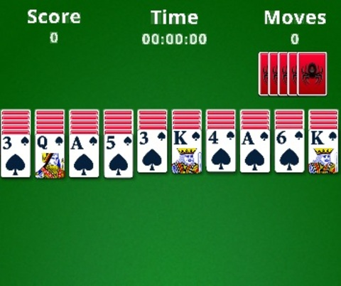 Gêm Spider Solitaire ar-lein
