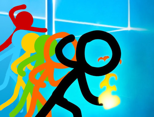 Gêm Stickman vs Zombies: Ymladd Epig  ar-lein