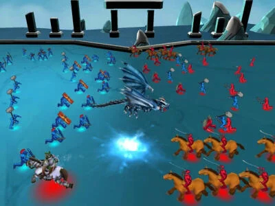 Gêm Battle Simulator - Blwch Tywod  ar-lein