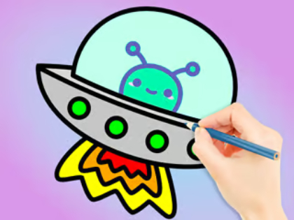 Gêm Llyfr Lliwio: Galaxy Wander  ar-lein