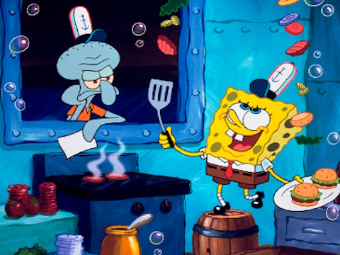 Gêm SpongeBob Dod o Hyd i'r Gwahaniaethau  ar-lein