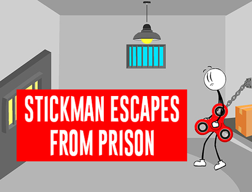 Gêm Stickman yn dianc o'r carchar  ar-lein