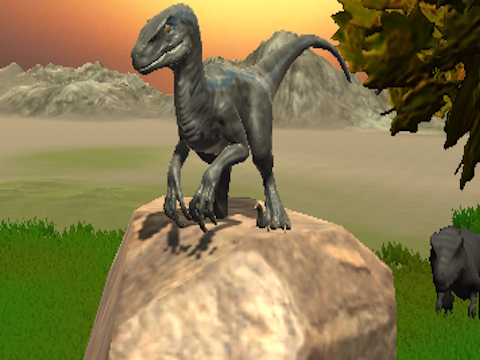 Gêm Dino Simulator Ymosodiad Dinas  ar-lein