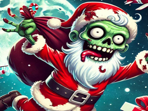 Gêm Gêm Nadolig Santa Zombie Flappy  ar-lein
