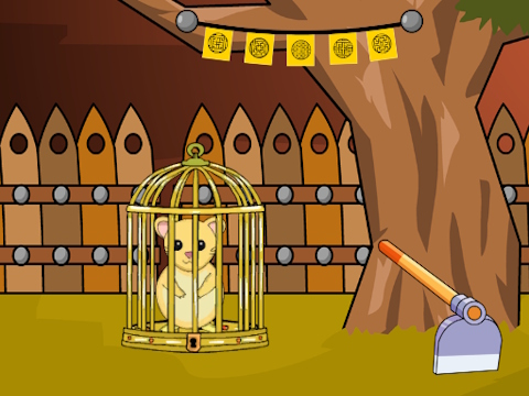 Gêm Hamster Ciwt Dianc o Gawell  ar-lein