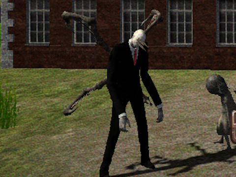 Gêm Slenderman Ar Goll yn yr Ysgol  ar-lein
