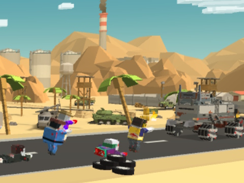 Gêm Goroesiad picsel Zombie Derby  ar-lein
