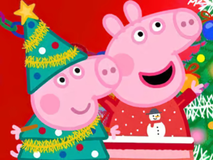 Gêm Pos Jig-so: Paratoi ar gyfer y Nadolig Peppa Pig  ar-lein