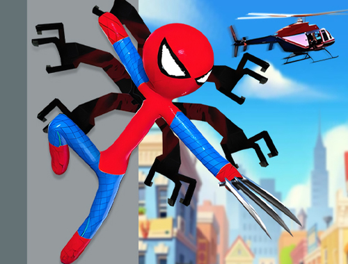 Gêm Brwydr Parc Thema Spiderlox  ar-lein