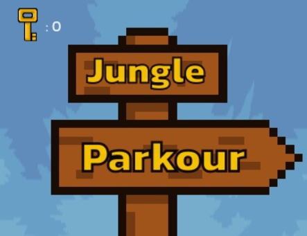 Gêm Parkour jyngl  ar-lein