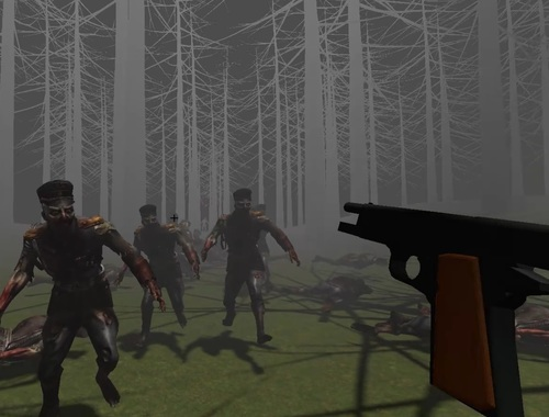 Gêm Zombies mewn Coedwig  ar-lein