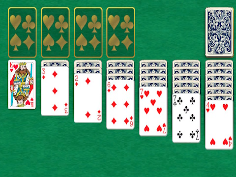 Gêm Klondike solitaire clasurol  ar-lein