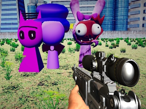Gêm Gêm Sprunki Sgwid Sniper  ar-lein