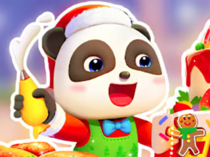 Gêm Pos Jig -so: Cogydd Nadolig Panda Babi  ar-lein