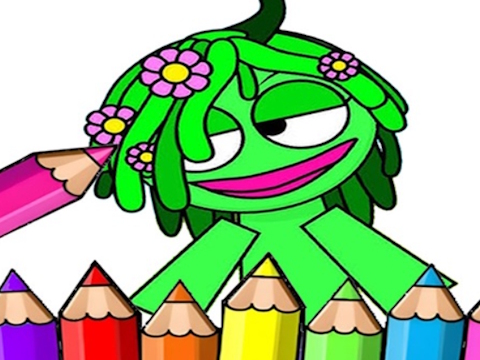Gêm Anime cerddoriaeth lliwio spunki  ar-lein