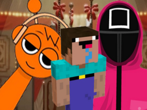 Gêm NextBots ar gêm sgwid minecraft sprunki  ar-lein