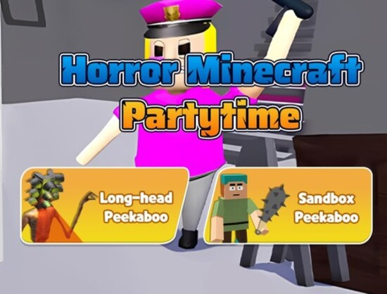 Gêm Arswyd Minecraft PartyTime  ar-lein