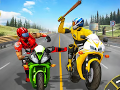 Gêm Ymosodiad Moto - rasio beiciau  ar-lein
