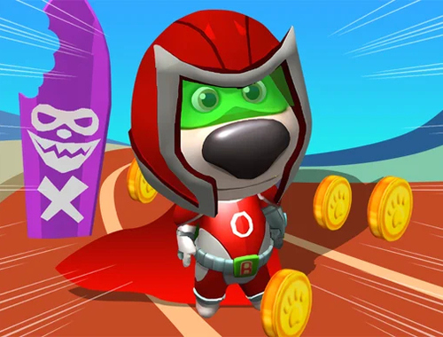 Gêm Super Dog Hero Dash ar-lein