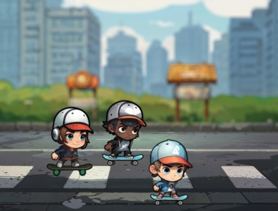 Gêm Skater's Quest ar-lein