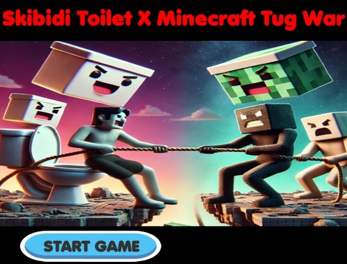 Gêm Toiled Skibidi X Minecraft Tug War  ar-lein