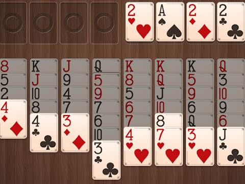 Gêm Freecell pren  ar-lein