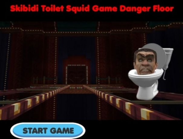 Gêm Llawr Perygl Gêm Squid Toiled Skibidi  ar-lein