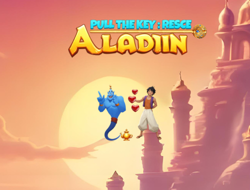 Gêm Tynnwch yr achub allweddol Aladin  ar-lein