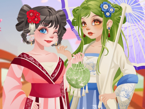 Gêm Girly Spring Hanfu ar-lein