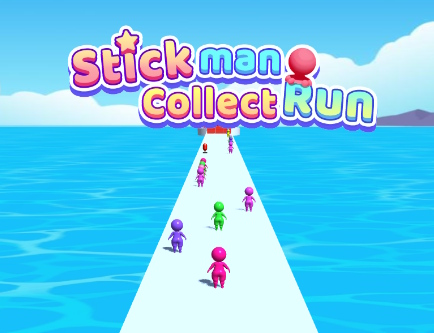 Gêm Stickman Collect Run ar-lein