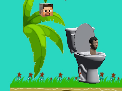Gêm Troelli Toiled Skibidi Flappy Minecraft  ar-lein